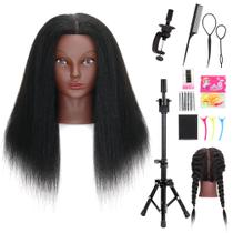 Cabeça de manequim ManneQueenhead com cabelo humano 100% real de 16" Cabeça de manequim ManneQueenhead com cabelo humano 100% real de 16"