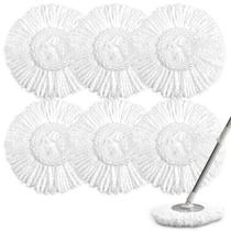Cabeça de reposição Spin Mop NICEMOVIC, pacote com 6 microfibras Cabeça de reposição Spin Mop NICEMOVIC, pacote com 6 microfibras