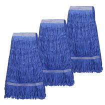 Cabeça de substituição de esfregão KCarpoly Commercial Grade Algodão Azul Cabeça de substituição de esfregão KCarpoly Commercial Grade Algodão Azul