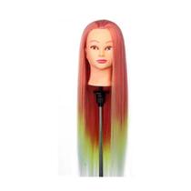 Cabeça De Treino Manequim Cabelo Sintético e Suporte