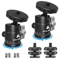 Cabeça de tripé panorâmica Ailight Mini Ball Head 360, pacote com 2