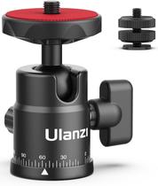 Cabeça de tripé ULANZI H28 Mini Ball Head com suporte duplo Hot Shoe