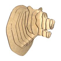 Cabeça de Urso Decoracao MDF
