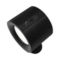 Cabeça Dupla LED Luz De Parede Magnética Preto Branco Controle Remoto Quarto Iluminação De