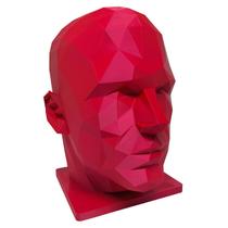 Cabeça Expositor Para Boné E Óculos 3d Manequim Cor Vermelho Cabeça Expositor Para Boné E Óculos 3d Manequim Cor Vermelho