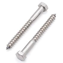 Cabeça hexagonal de aço inoxidável Lag Bolts Glvaner 5/16 x 4-1/2 (10)