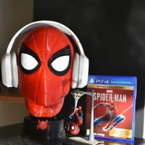 Cabeça homem aranha spiderman suporte gamer para fones de ouvido headset headfone Cabeça homem aranha spiderman suporte gamer para fones de ouvido headset headfone