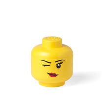 Cabeça LEGO para Minifigura - Garota com Olhos Piscando