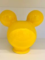 Cabeça Mickey porcelana amarelo