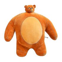 Cabeça pequena Urso travesseiro Plush Cabeça pequena almofada de cadeira muscular