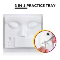 Cabeça Rosto De Treino Para Cilios 3 Em 1 Reutilizavel Pvc Cabeça Rosto De Treino Para Cilios 3 Em 1 Reutilizavel Pvc