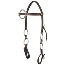 Cabeçada Couro de Búfalo Inox SV3070 - Marrom