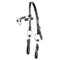 Cabeçada Couro de Búfalo L.F SV5477 - Preta Cabeçada Couro de Búfalo L.F SV5477 - Preta