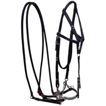 cabeçada de cavalo completa freio professora nylon cabeçada de cavalo completa freio professora nylon