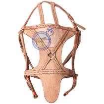 cabeçada fechada careteira para cavalo de proteção de couro pega de boi