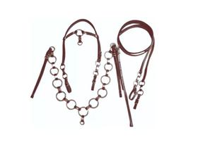 Cabeçada, Peitoral + Rédea Argolada Cavalo,muares Linda