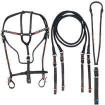 cabeçada rédea e rabicho para cavalo vaquejada