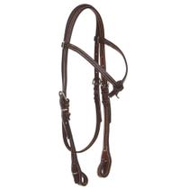 Cabeçada Testeira Nó Fabricada em Couro Top Equine 39177