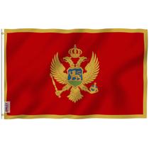 Cabeçalho de lona de poliéster Flag Anley Montenegro 90x150cm