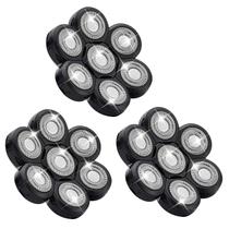 Cabeças de barbear de reposição para barbeador de 7 cabeças Audoc Black, 3 unidades Cabeças de barbear de reposição para barbeador de 7 cabeças Audoc Black, 3 unidades