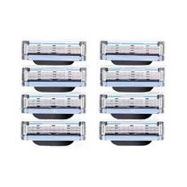 Cabeças de Corte de Aço Inoxidável para Barbeador MACH3 - 8/12 Unidades