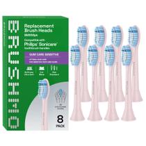 Cabeças de Escova Brushmo BM658 Kit com 8 Unidades Macias Rosa