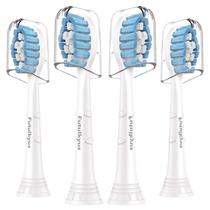 Cabeças de Escova de Dente Futulkyus Sonicare Sensível Pacote com 4 Cabeças de Escova de Dente Futulkyus Sonicare Sensível Pacote com 4