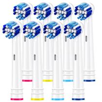 Cabeças de escova de dentes Alayna, pacote com 8, compatíveis com Oral-B