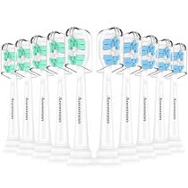 Cabeças de escova de dentes Aoremon Substituto para Philips Sonicare 4100 6100 5100 - 10 unidades