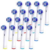 Cabeças de escova de dentes de reposição Alayna compatíveis com Oral B Braun, pacote com 16