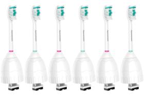 Cabeças de escova de dentes de reposição Aoremon compatíveis com Philips Sonicare E-Series, pacote com 6
