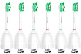 Cabeças de escova de dentes de reposição Aoremon para Philips Sonicare E-Series Essence HX7022/66 e outros modelos de escova de dentes elétrica de rosca, pacote com 6