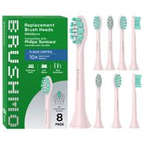 Cabeças de escova de dentes de reposição Brushmo Plaque Control x8 Pink