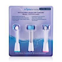 Cabeças de escova de dentes de reposição com cerdas triplas para Philips Sonicare Cabeças de escova de dentes de reposição com cerdas triplas para Philips Sonicare