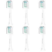 Cabeças de escova de dentes de reposição para cabeças de reposição Philips Sonicare, cabeça de escova de reposição compatível com a escova de dentes elétrica Phillips Sonicare, pacote com 6 Cabeças de escova de dentes de reposição para cabeças de reposição Philips Sonicare, cabeça de escova de reposição compatível com a escova de dentes elétrica Phillips Sonicare, pacote com 6