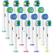 Cabeças de escova de dentes de reposição Qitizu compatíveis com Oral B Cabeças de escova de dentes de reposição Qitizu compatíveis com Oral B