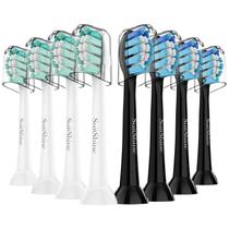 Cabeças de escova de dentes de reposição SuitShine para Philips Sonicare, pacote com 8
