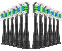 Cabeças de escova de dentes de reposição Wardimark AquaSonic Black 12ct