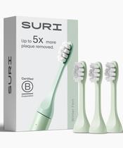 Cabeças de escova de dentes elétricas SURI Recicláveis à Base de Plantas x3 Cabeças de escova de dentes elétricas SURI Recicláveis à Base de Plantas x3