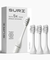 Cabeças de escova de dentes elétricas SURI Recicláveis à Base de Plantas x3 Cabeças de escova de dentes elétricas SURI Recicláveis à Base de Plantas x3