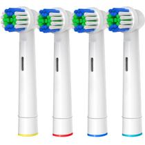 Cabeças de escova de dentes GENKENT 4 peças compatíveis com Oral-B Braun