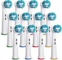 Cabeças de escova de dentes GENKENT compatíveis com Oral B 12 unidades Cabeças de escova de dentes GENKENT compatíveis com Oral B 12 unidades