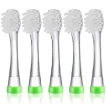 Cabeças de escova de dentes para bebê KOPBTBOY compatíveis, pacote com 5 Cabeças de escova de dentes para bebê KOPBTBOY compatíveis, pacote com 5