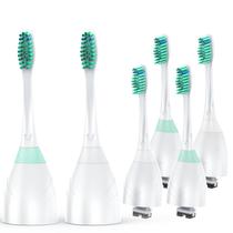Cabeças de escova de dentes Tonhomki, pacote com 6 unidades, cerdas macias, encaixe por rosca Cabeças de escova de dentes Tonhomki, pacote com 6 unidades, cerdas macias, encaixe por rosca