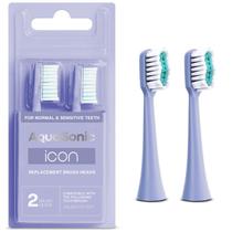 Cabeças de escova de reposição Aquasonic Icon Toothbrush, pacote com 2 Cabeças de escova de reposição Aquasonic Icon Toothbrush, pacote com 2