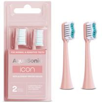 Cabeças de escova de reposição Aquasonic Icon Toothbrush, pacote com 2 Cabeças de escova de reposição Aquasonic Icon Toothbrush, pacote com 2