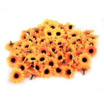 Cabeças de flores artificiais de gerbera, 100 unidades para festas e casamentos