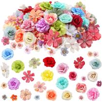 Cabeças de flores artificiais Hoteam 300 unidades de flor de ameixa de seda Cabeças de flores artificiais Hoteam 300 unidades de flor de ameixa de seda