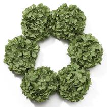 Cabeças de flores de hortênsia artificiais DuHouse Silk x6 (verde sálvia) Cabeças de flores de hortênsia artificiais DuHouse Silk x6 (verde sálvia)