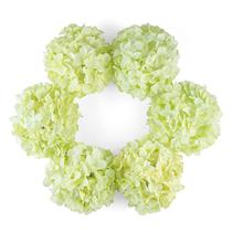 Cabeças de flores de hortênsia de seda artificial DuHouse, pacote com 6